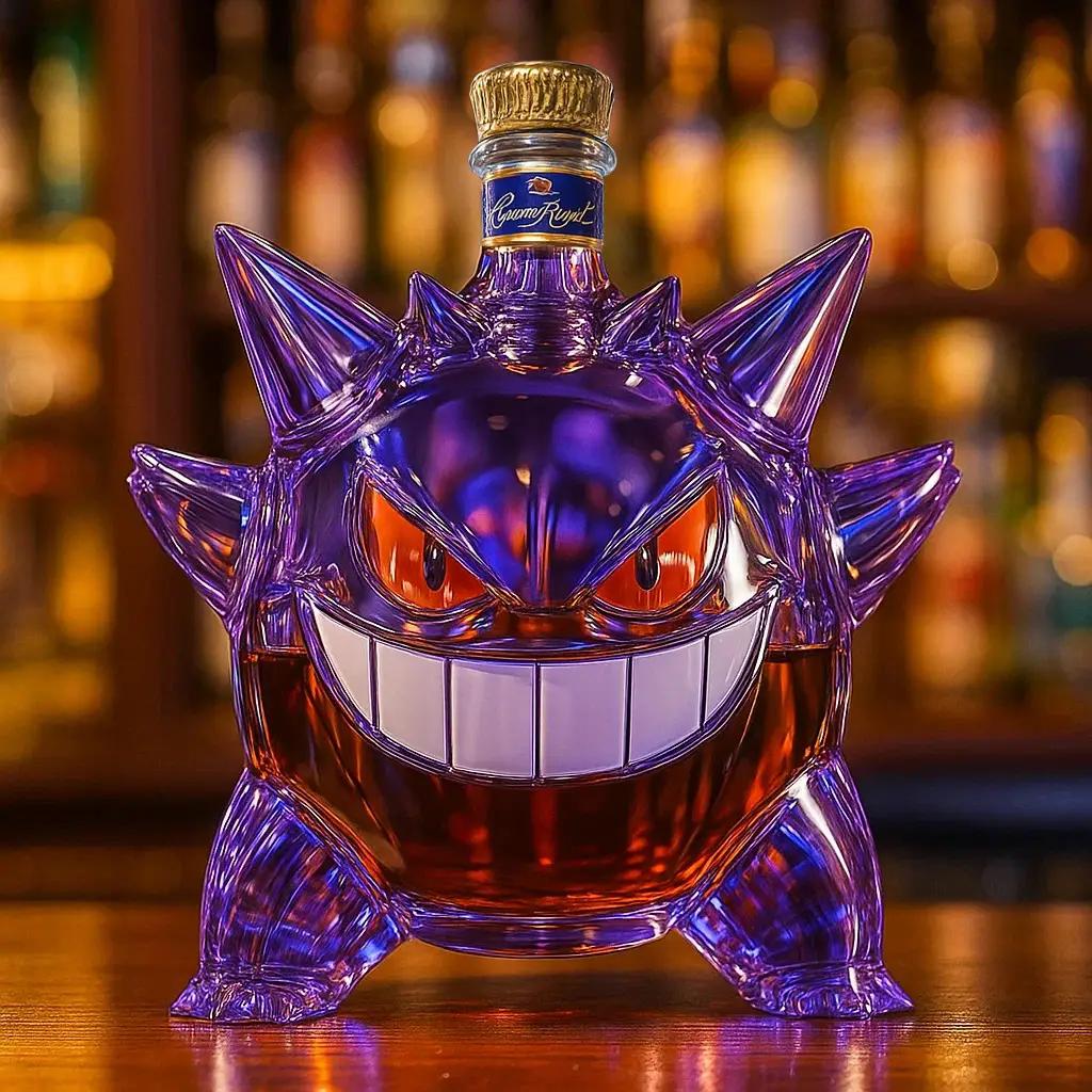 Gengar Whiskey Bottle – Crown Royal