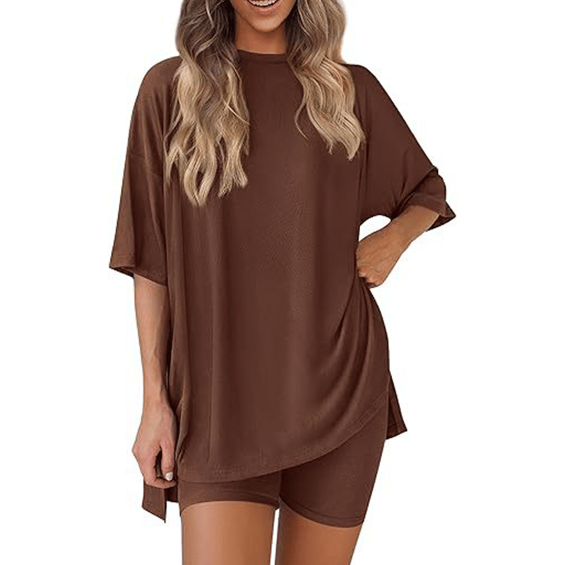 PureRelax – Two-Piece Casual Set – Dark Brown / M
