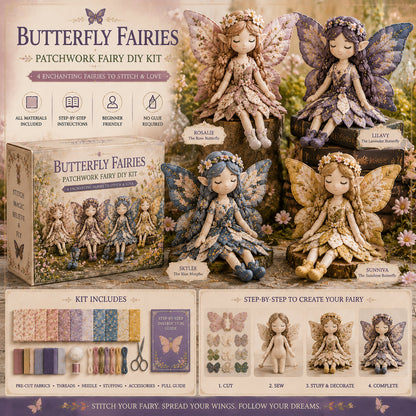 FairyStitch – Patchwork DIY Craft Collection – Butterfly Fairies / Buy 1