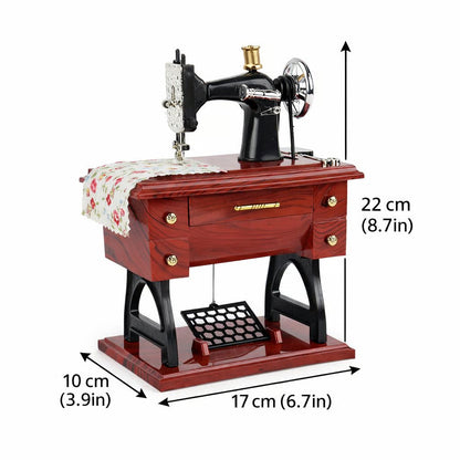 MelodyCraft – Nostalgic Sewing Machine Music Box – Large Sewing Machine Model