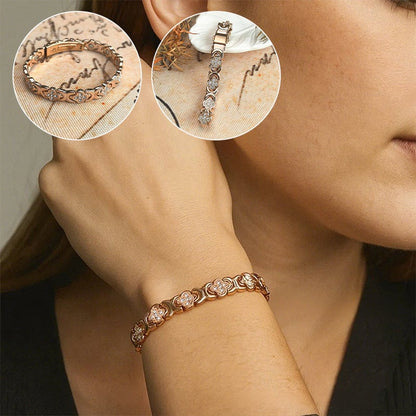 BloomGrace – Flower Copper Bracelet Elegant Style – image 2