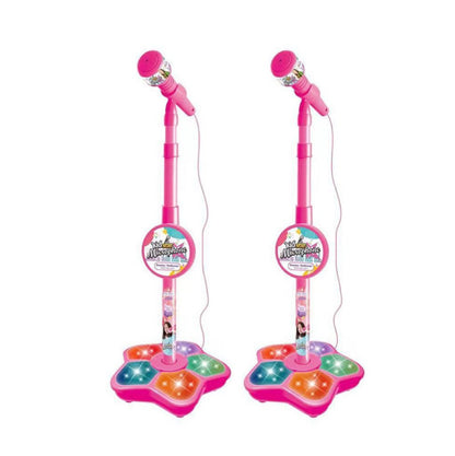 FunVoice – Kids Microphone with Stable Stand – Microphone Toy - Pink *2