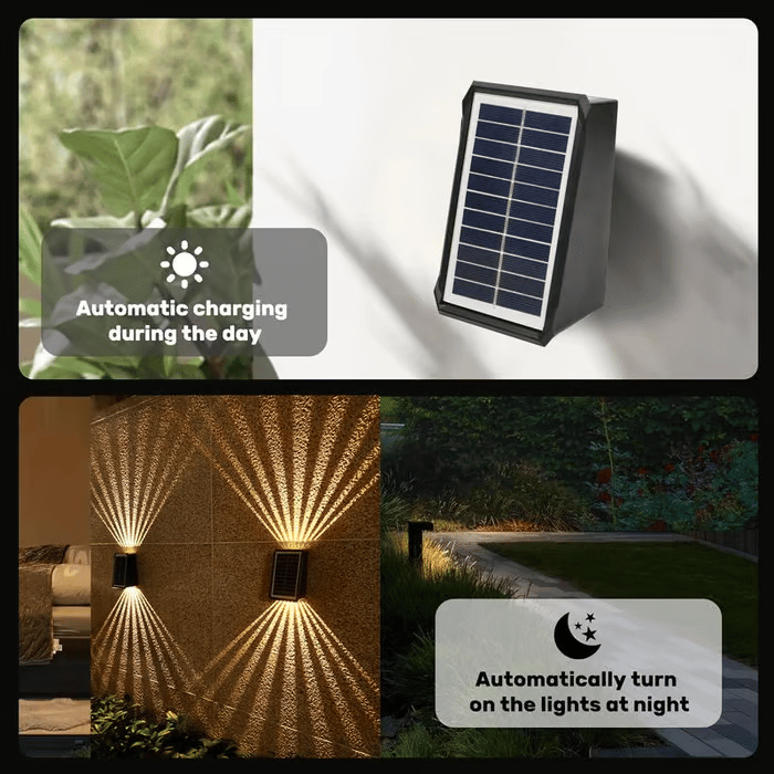 BrightRay – Outdoor 4 LED Solar Wall Lights – image 5