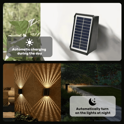 BrightRay – Outdoor 4 LED Solar Wall Lights – image 5