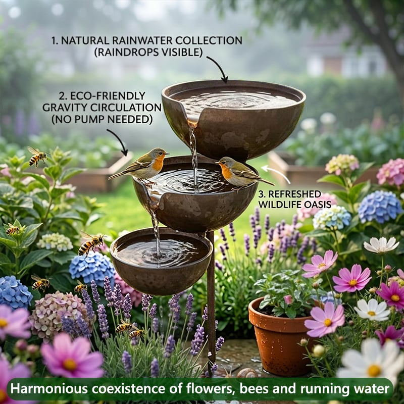 RainHaven – Rain Catcher Bird Bath – image 2