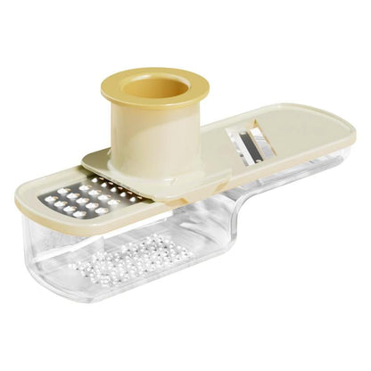 SlicePro – Multifunctional Garlic Grinder with Mandoline Slicer – Beige