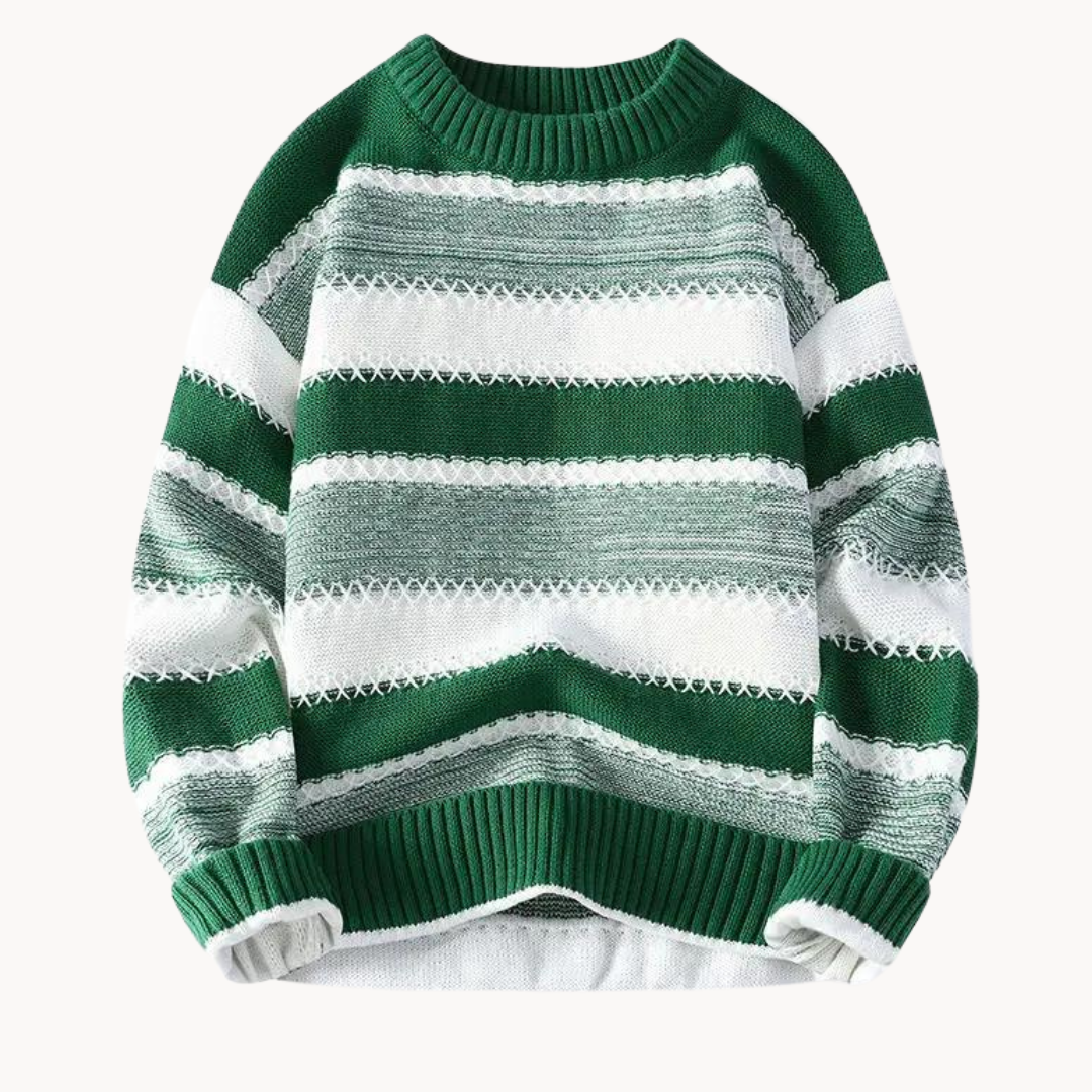Ellis Crew Neck Sweater – Green / XS