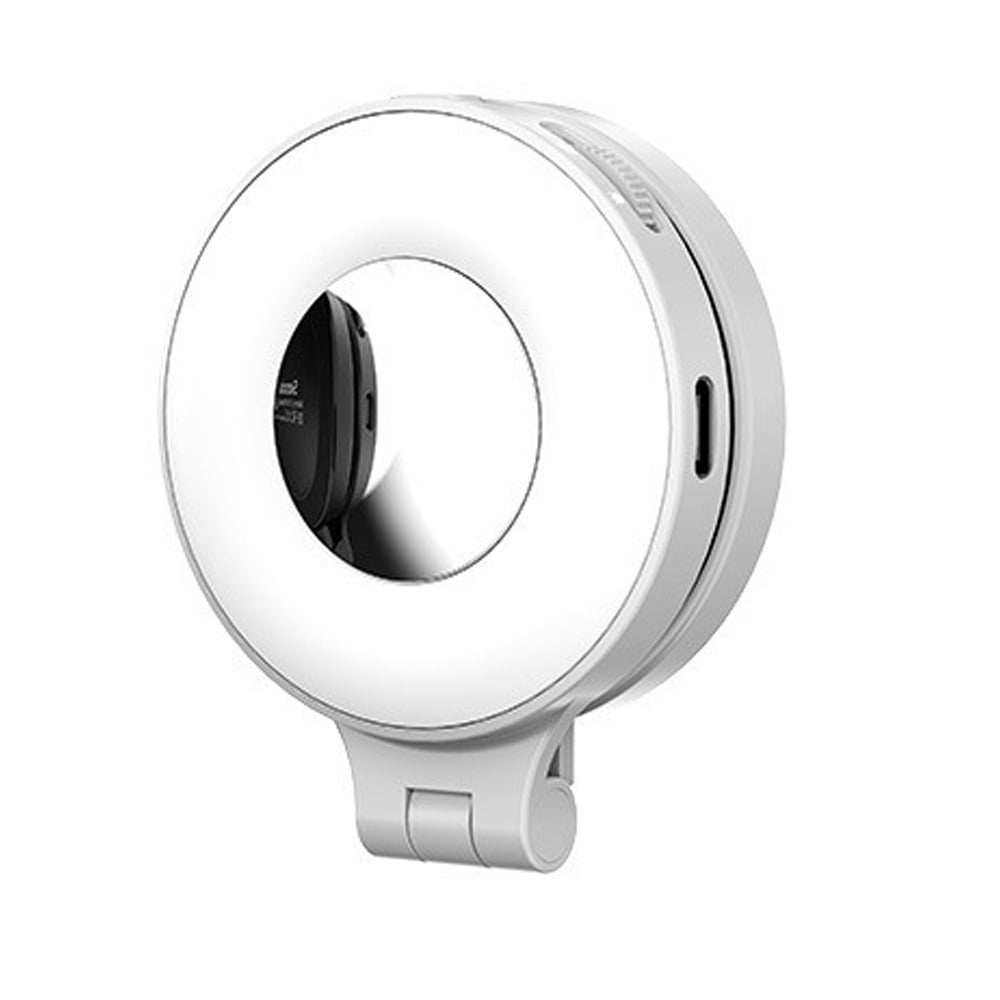 BrightAura – Selfie Light with Mirror – White