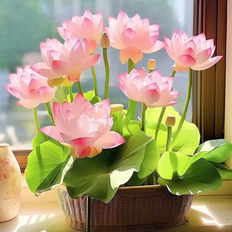 LotusBloom – The Sacred Bonsai Bowl Lotus Flower – Soft Pink / 20 Seeds