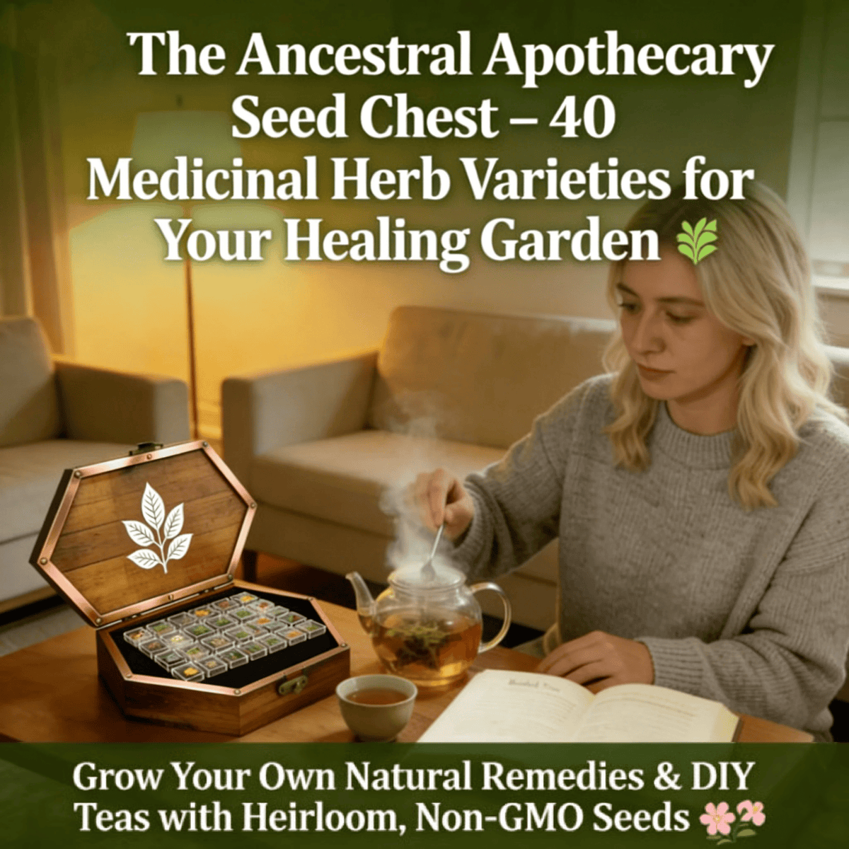 The Ancestral Apothecary Seed Chest: 40 Varieties of Medicinal Herb Seeds – image 3