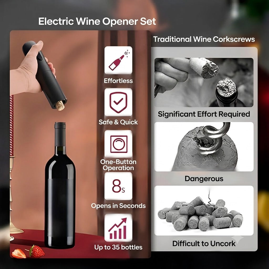 CorkEase – Luxury Electric Wine Accessory Set – image 8