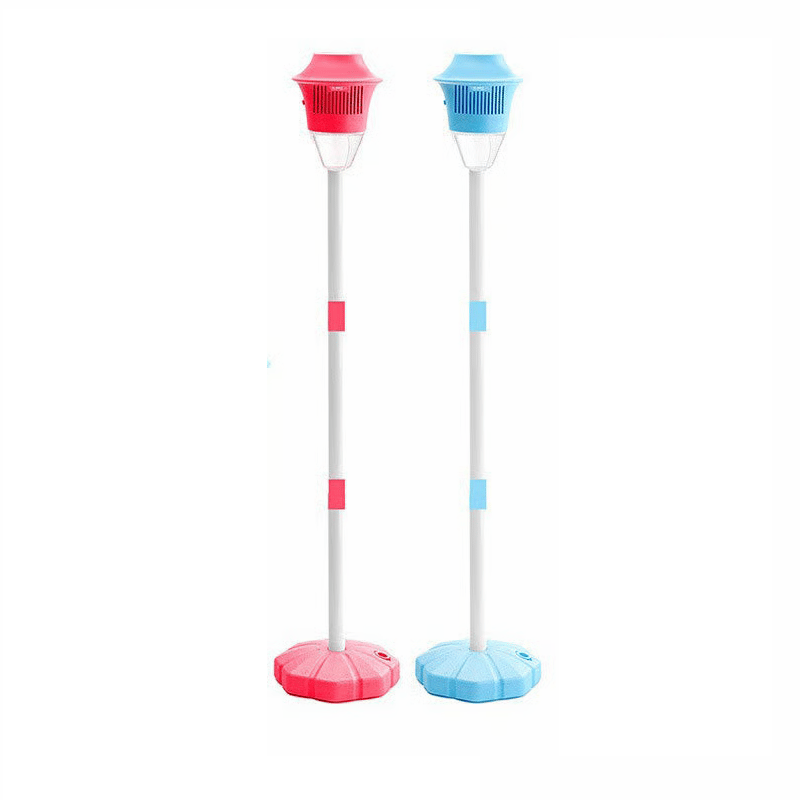 TitanBreeze – Smart Automatic Bubble Maker – Street Lamp Design-red + blue