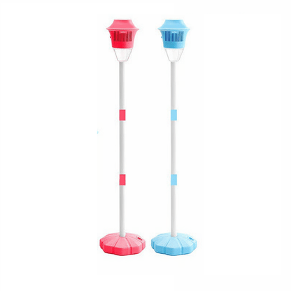 TitanBreeze – Smart Automatic Bubble Maker – Street Lamp Design-red + blue