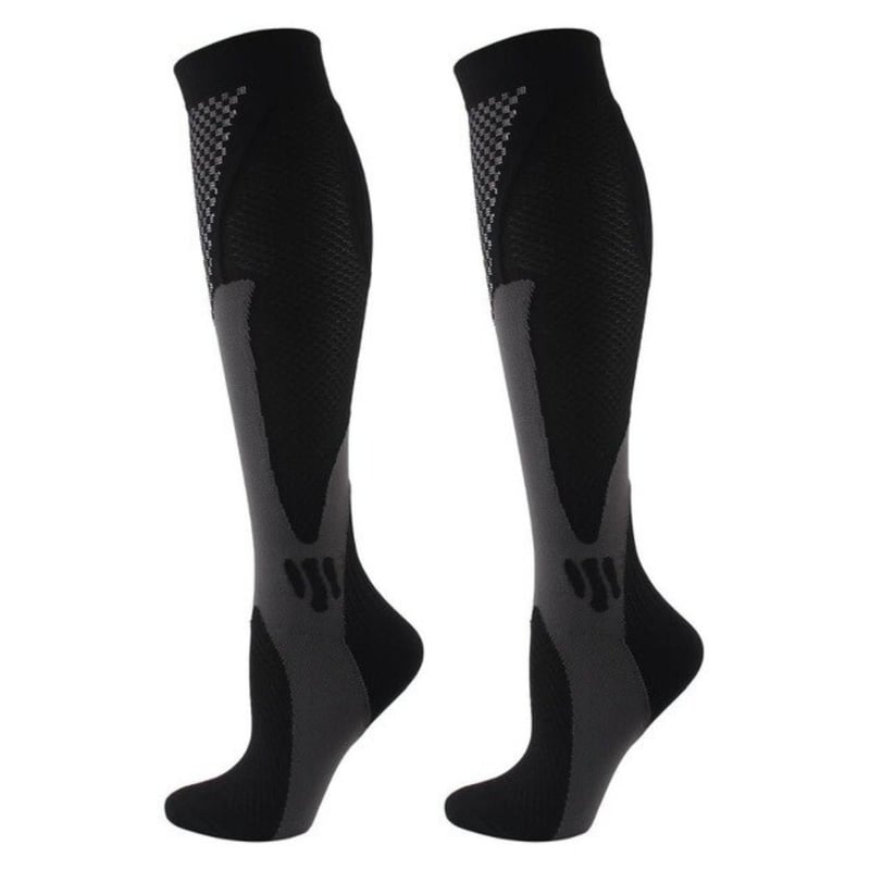 FlexiRelief – High-Grade Compression Support Socks – Black / S/M