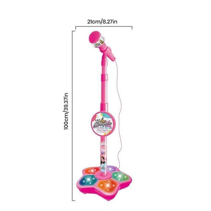 FunVoice – Kids Microphone with Stable Stand – Microphone Toy - Pink