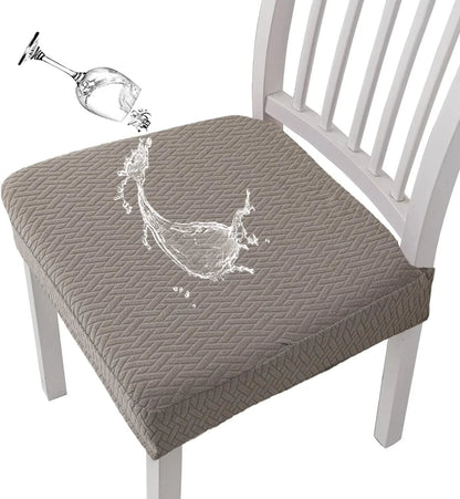 ChairEase – Washable Jacquard Chair Protector – Taupe