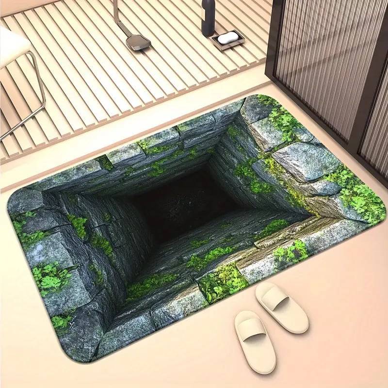 DepthDoor – 3D Illusion Doormat – Moss / 40*60/16*24in
