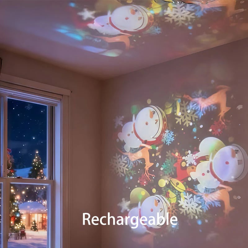 OceanGlow – Rotating LED Light Projector – Christmas / Rechargeable