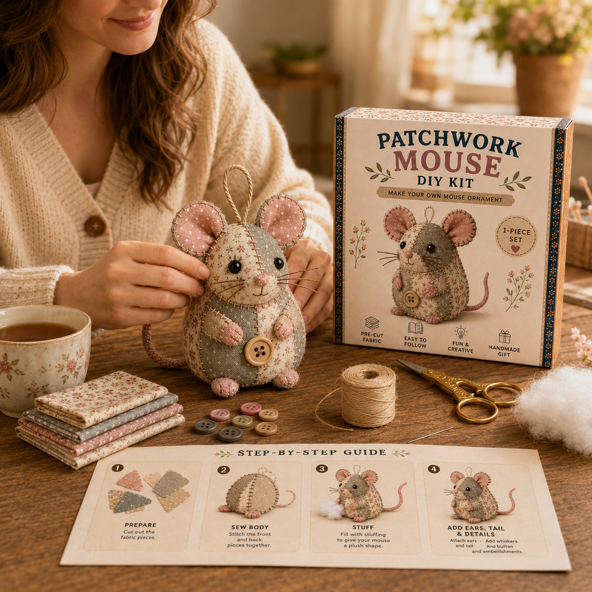 StitchMouse – DIY Patchwork Craft Kit – image 8