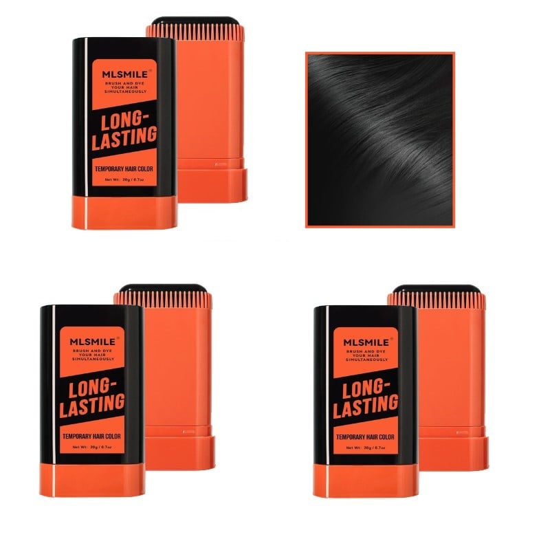 ColorComb – Instant Hair Dye Tool – 1# Black / Buy 2 Get 1 Free (3 pcs)