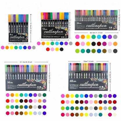GlowStroke – Double Line Outline Marker Pens – image 7