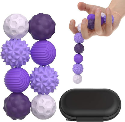 MagnaSphere – Stress Relief Fidget Ball Toy – Purple / 8 Counts/set