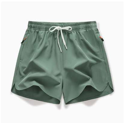 FlexCore - Men's Quick-Dry Running Shorts – Green / S