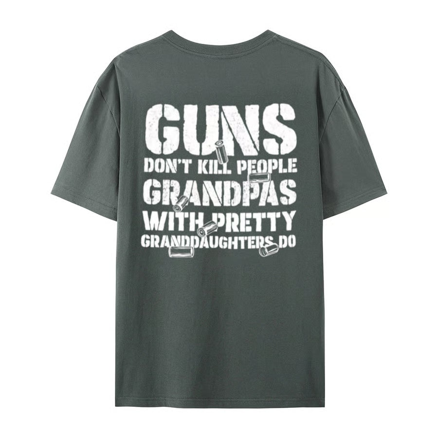 LegacyGrand – Proud Grandpa Humor Graphic T-Shirt – GRANDPAS / Dark Grey / XS