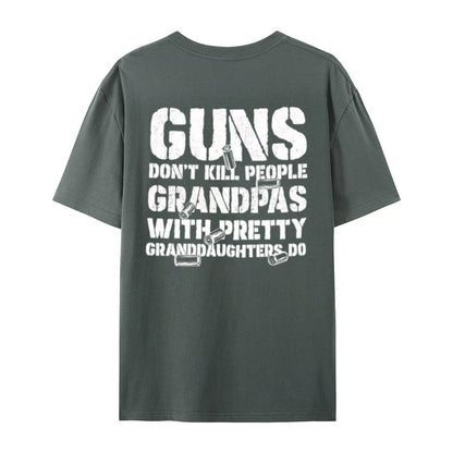 LegacyGrand – Proud Grandpa Humor Graphic T-Shirt – GRANDPAS / Dark Grey / XS