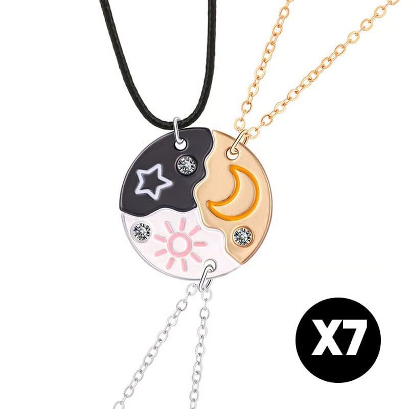 LunaLink – Symbolic Best Friends Necklace Collection – 7 sets (21pcs)