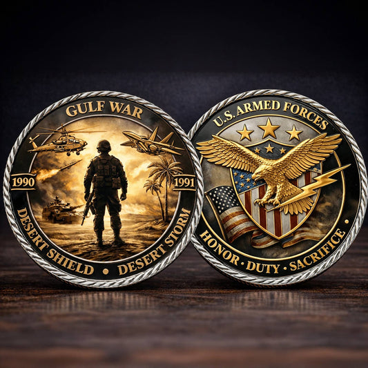 ValorInMetal – Desert Storm Veteran Keepsake Coin – 1 Coin
