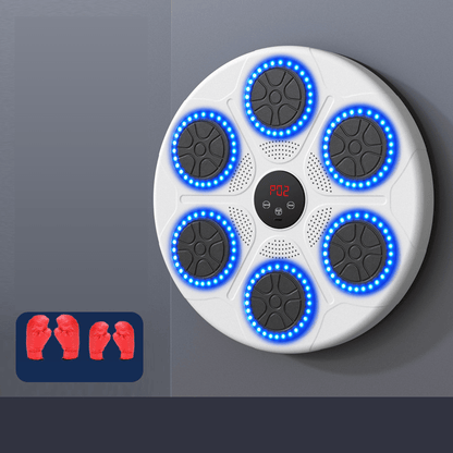 PulsePunch – Smart Home Boxing Training Machine – White / Half-finger gloves included