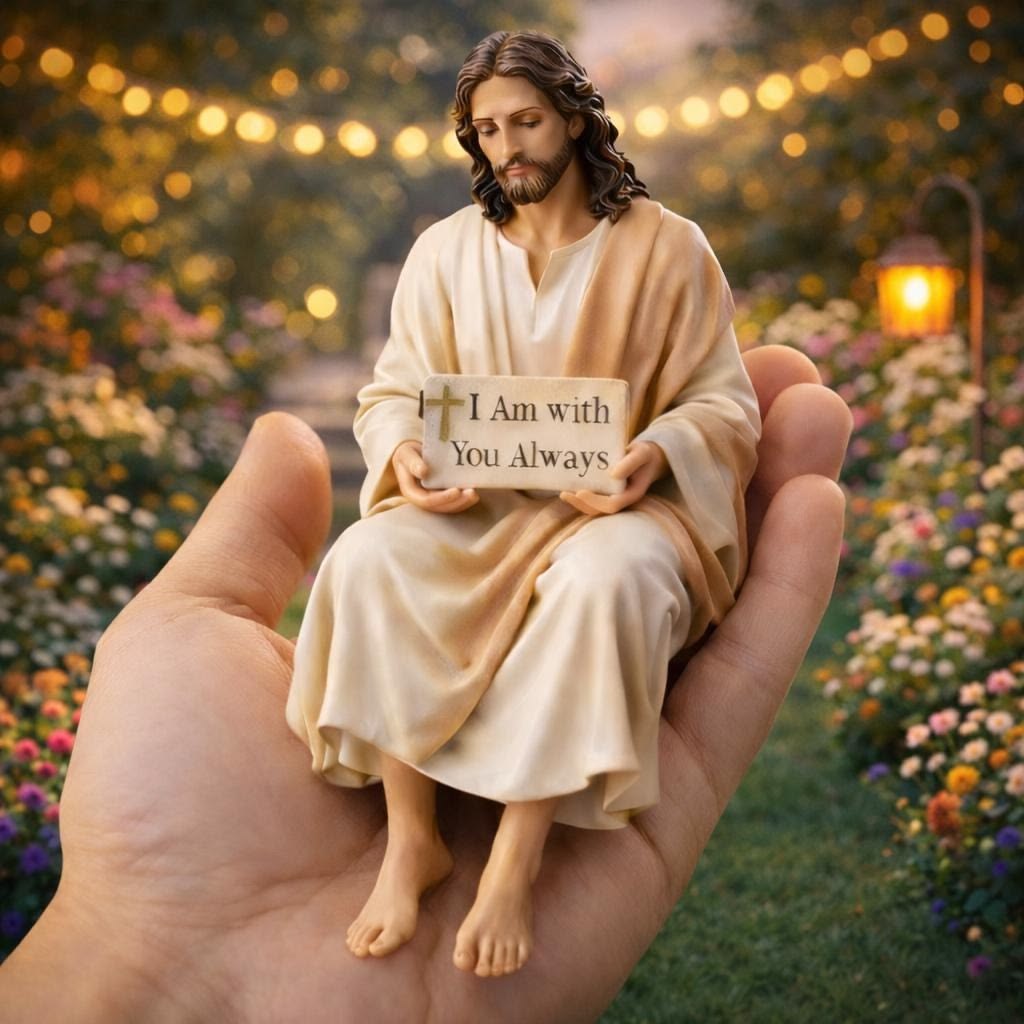 BlessedAura – Handcrafted Jesus Reminder Statue – image 2