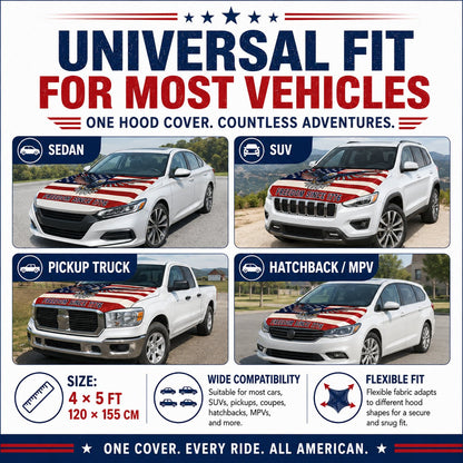 LibertyShield – American Flag Car Hood Cover – image 3