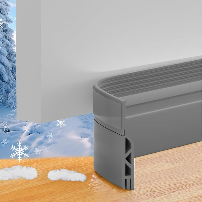 SealGuard – Silicone Under Door Seal Strip – Gray / 39inch