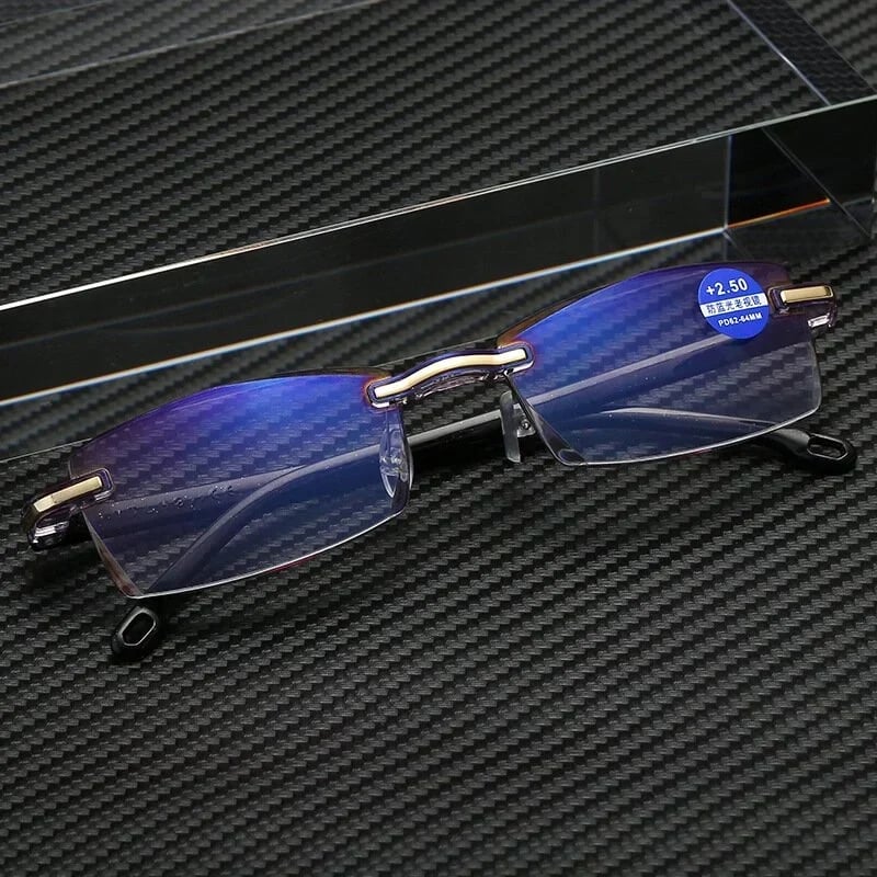 VisionGuard – Sapphire Anti-Blue Dual-Use Reading Glasses – Blue glass / '+1.00 / 45-49 YEAR OF AGE