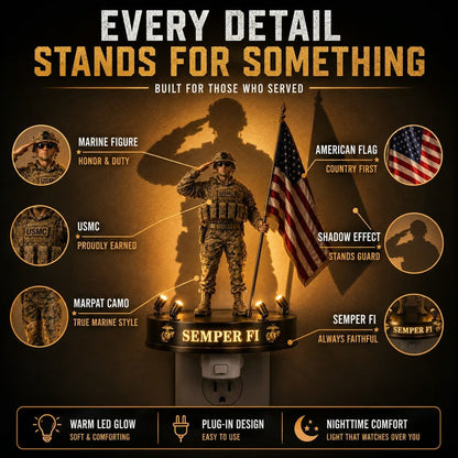 SemperGlow – USMC Semper Fi Shadow Night Light – image 3