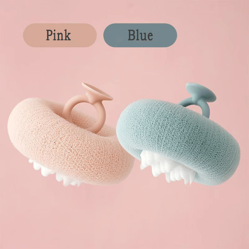 SpaPetal – Luxury Shower Sponge – Pink+Blue