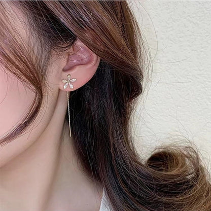 BloomSpark – Shiny Diamond Flower Earrings – image 7