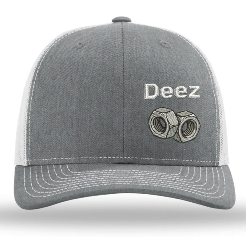 GritGear Cap – Hard Work Snapback – Heather Grey/White / One Size Fits Most (Circumference 21 5/8"- Circumference 24 1/8") / BUY 1