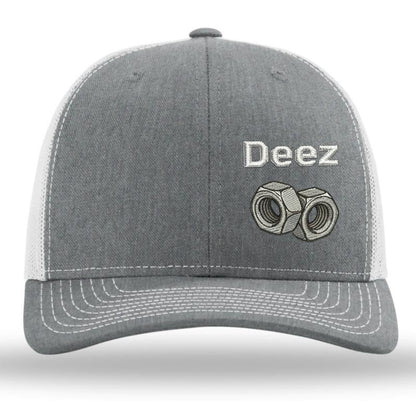 GritGear Cap – Hard Work Snapback – Heather Grey/White / One Size Fits Most (Circumference 21 5/8"- Circumference 24 1/8") / BUY 1