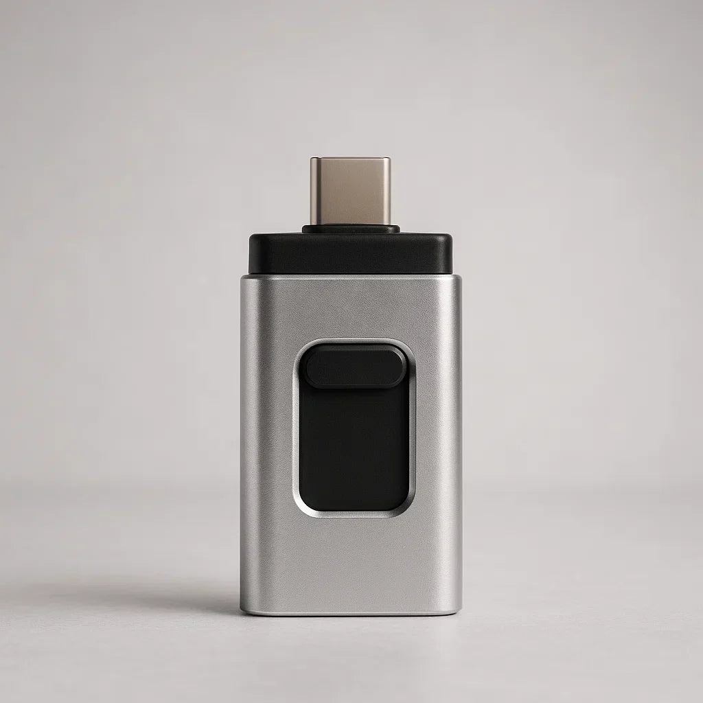 MegaStore – 2TB Smartphone Memory USB – Silver / 1x Memory USB