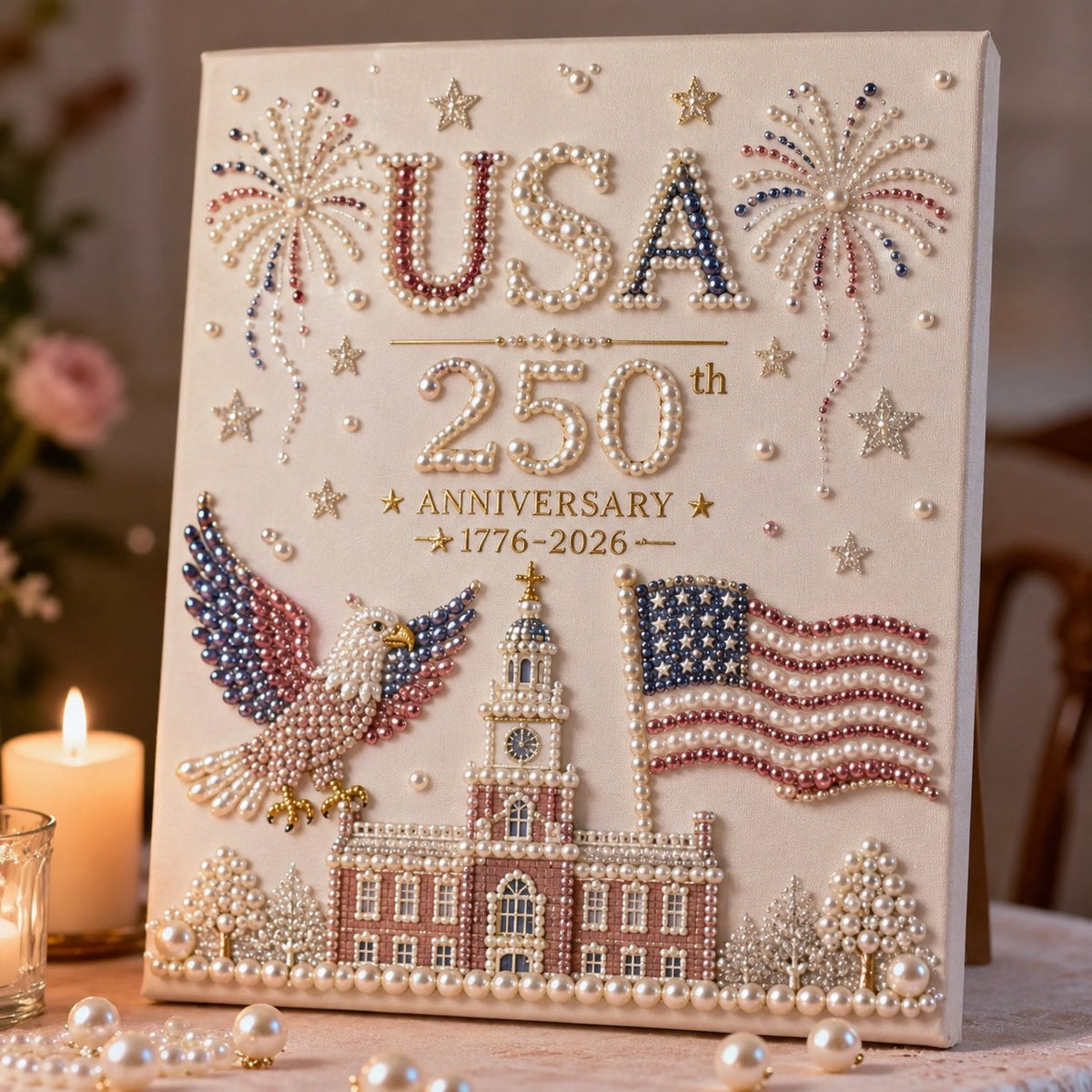 PatriotPearl – Anniversary Craft Masterpiece – Classic Patriotic