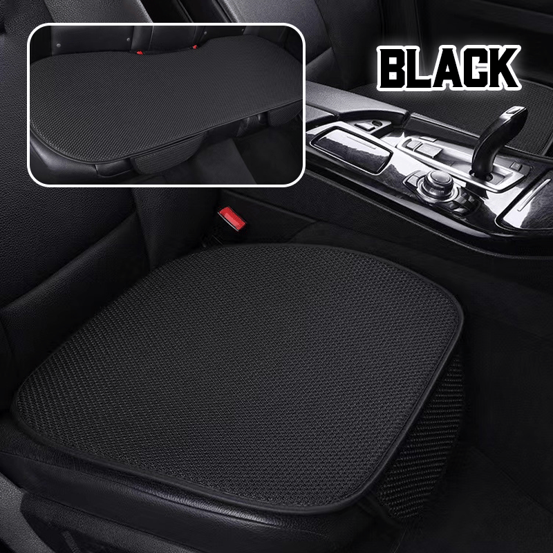 SeatBreeze – Breathable Seat Cover Cool Anti Slip Comfort – Black / Fullset (2 Front Seats + Full Backseats)