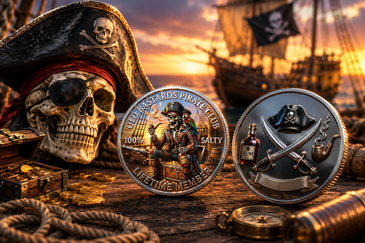 RumRaider – Double-Sided Pirate Challenge Coin – image 6