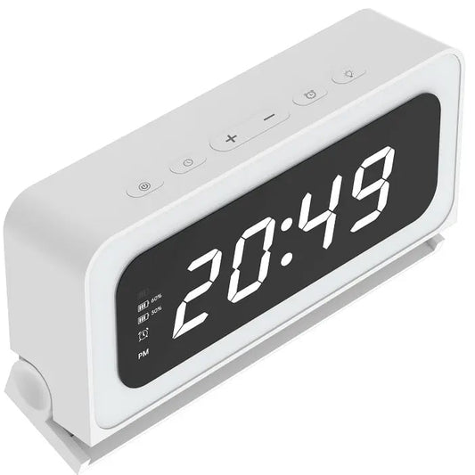 SpyraTech – Smart Alarm Clock Camera with Dual WiFi – White