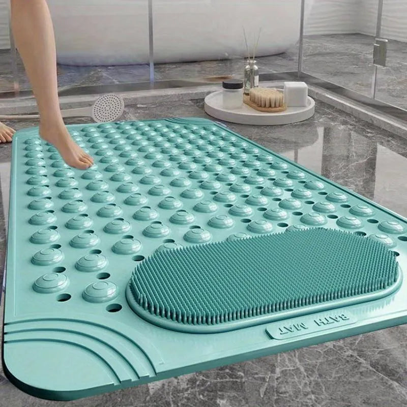 AquaSafe Zone – Non-Slip Bath Rug – Green