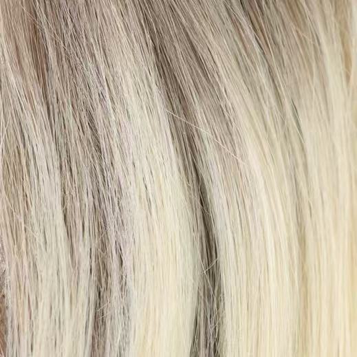 RootLuxe – Natural Looking Hair Fill In Patch – TFF- Rooted Taupe Blonde / 10"inch