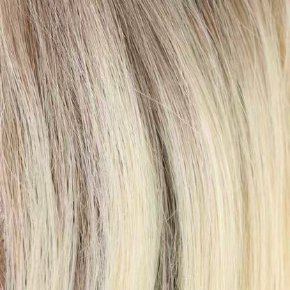RootLuxe – Natural Looking Hair Fill In Patch – TFF- Rooted Taupe Blonde / 10"inch