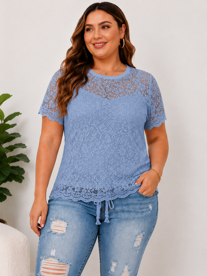 DenimBloom – High Waist Cropped Denim Jeans – image 8